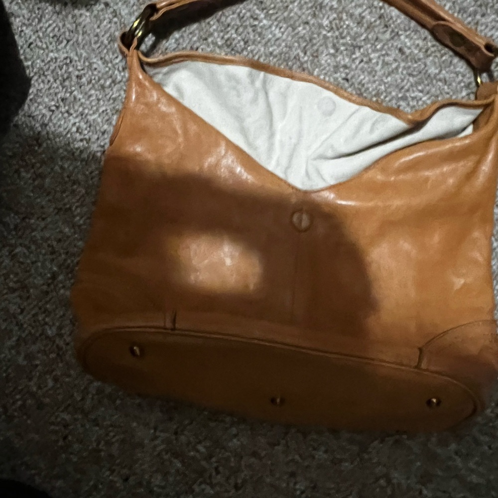 Frye Tan Leather Shoulder Bag